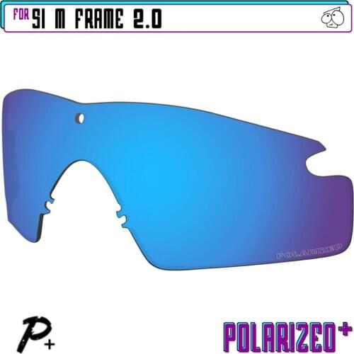EZReplace Polarized Replacement Lenses for - Oakley Si M Frame 2.0 Sunglasses - Blue P Plus