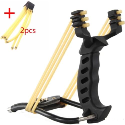 Outdoor hunting sling shot Powerful slingshot with wrist rest heavy-duty large slingshot for fishing and ball all-metal material