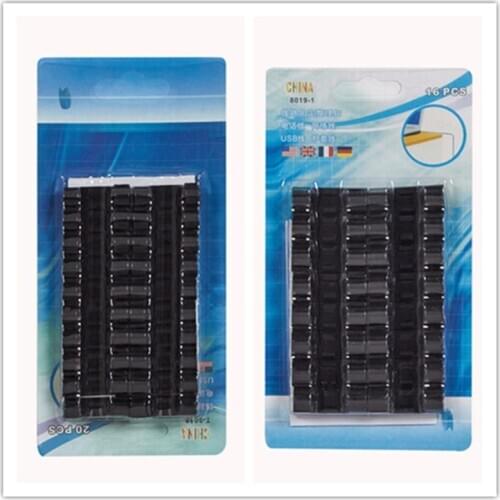 16 And 20 Pcs Clips Self Adhesive Backed Nylon Wire Cable Clips Adhesive Cable Can Choose Color