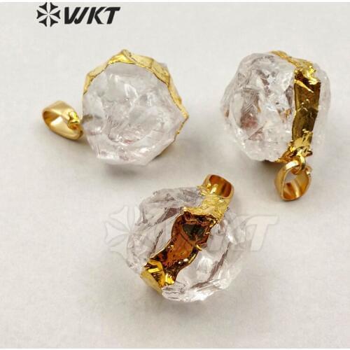 WT-P1233 WKT Wholesale Top Fashion Natural Stone For Lady Jewelry Ball Shape Unique Design Necklace Pendant