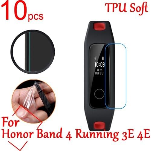 10pcs Ultra Clear TPU Soft Full Screen Protector Film cover For Huawei Honor Band 4 pro Running 3E 4E 5I sports SmartWatch Film
