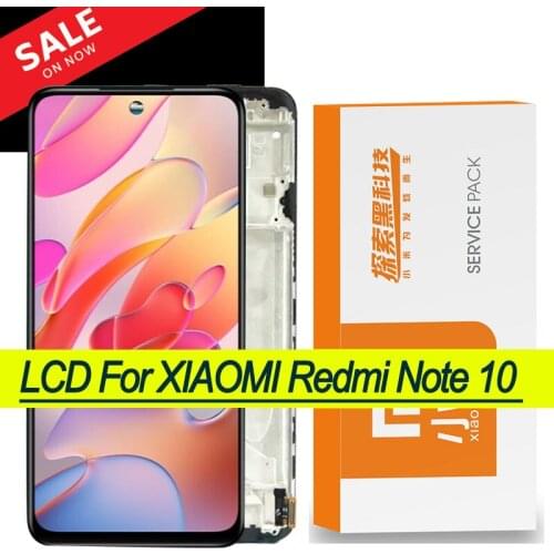 Original 6.43" Super AMOLED Display For Xiaomi Redmi Note 10 M2101K7AI M2101K7AG LCD Touch Screen Digitizer For Redmi Note 10S