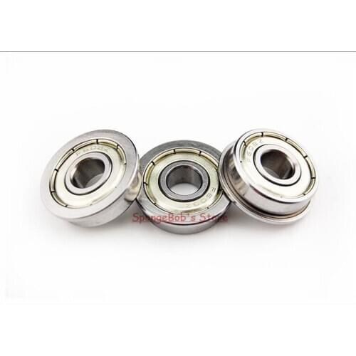 10pcs/Lot F609ZZ F609 ZZ 9x24x7mm Flange Bearing Deep Groove Ball Radial Ball Bearing