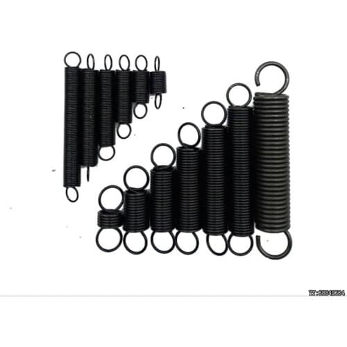 10pcs spring with hook wire diameter 0.3 0.4 0.5mm Mn65 spring steel open hook