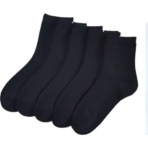 5pairs/lot black white cotton short/Medium stockings Chaussettes colorées Meias coloridas Calcetines de color цветные носки