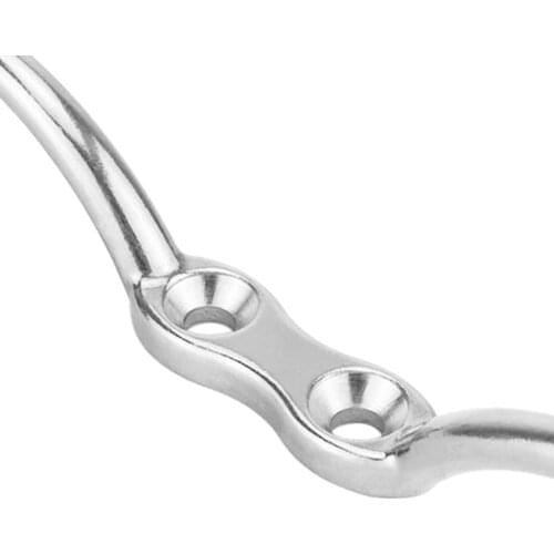 5pcs Polished 316 Stainless Steel Rope Cleat Hook 110mm (4 Inch)