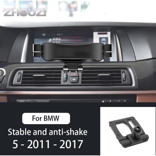 Car Mobile Phone Holder For BMW 5 Series 5GT F10 F11 2011-2017 Mounts Stand GPS Gravity Navigation Bracket Car Accessories