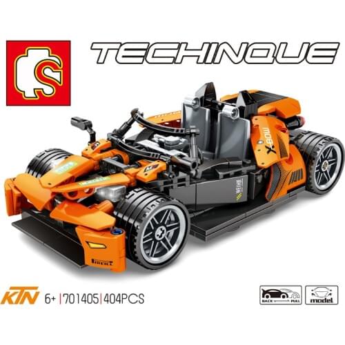 SEMBO Blocks Pull Back Toy Car Building Bricks Famous Vehicle Model Kids Toys for Children Birthday Gifts Man Juguetes 701405