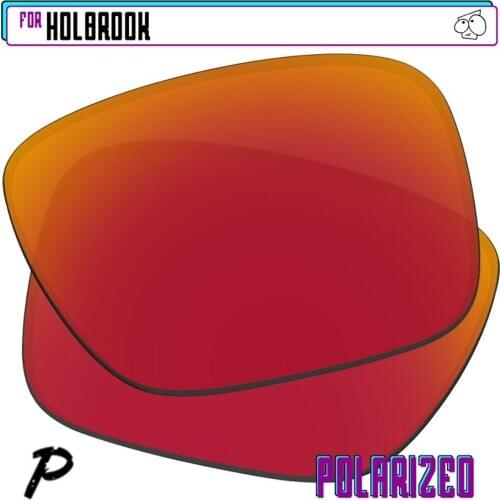 EZReplace Polarized Replacement Lenses for - Oakley Holbrook Sunglasses - Red P