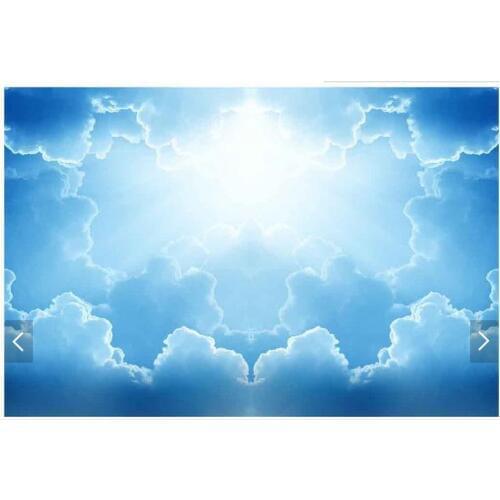 3D photo wallpaper custom 3d ceiling wallpaper murals Hd blue sky white clouds bedroom ceiling frescoes 3d living room wallpaper