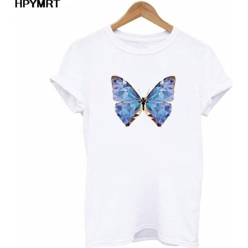 Tshirt Women Clothes Lady Tees aesthetics butterfly Graphic Printing Cute 90s Style Fashion Tops Female T Shirt Womens T-Shirt