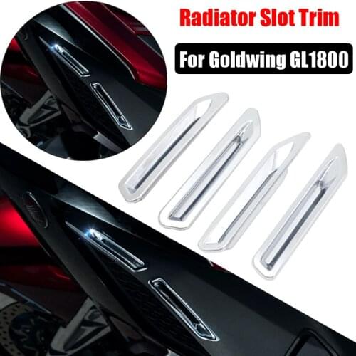 Motorcycle Chrome Decorative cover Radiator Slot Trim for HONDA Goldwing GL1800 2018+ up