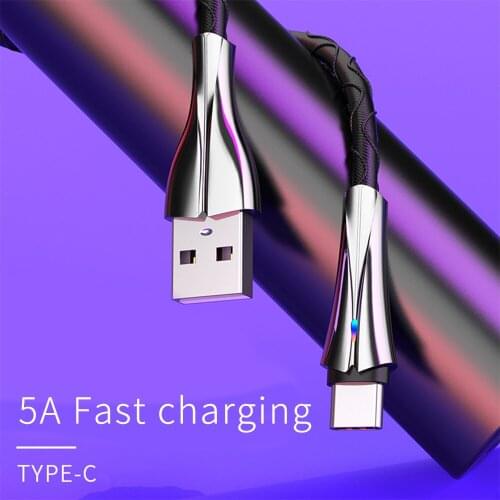 FLOVEME 5A Type-C Fast Cable Mobile Phone Charge Wire Type-C Cable For Samsung Xiaomi Charging Cable For iPhone 11 12 Pro Max X