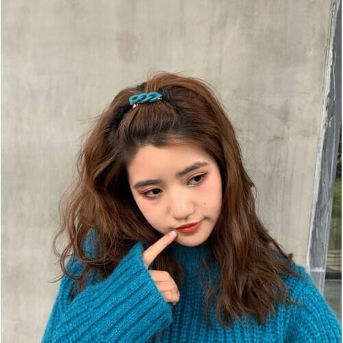 Korean Simple and Compact Hairpin Forehead Bangs Loose Hair Cute Duckbill Clip Ins Style Mori Small Fresh Female Side Clip