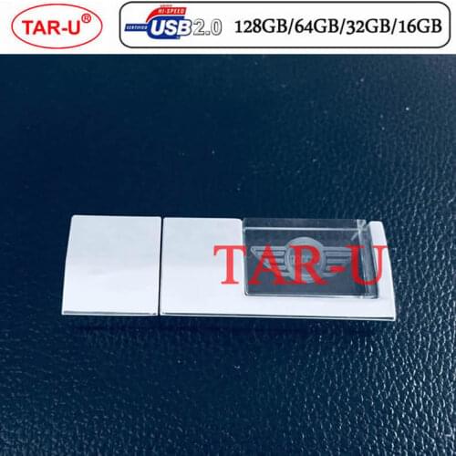 Creative brand Car logo 64GB 32GB 16GB Crystal USB flash drive high speed capacity flash pen drive car logo USB stick