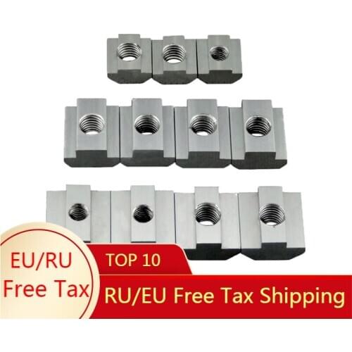 M3 M4 M5 M6 T Block Square nuts T-Track Sliding Hammer Nut for Fastener Aluminum Profile 2020 3030 4040