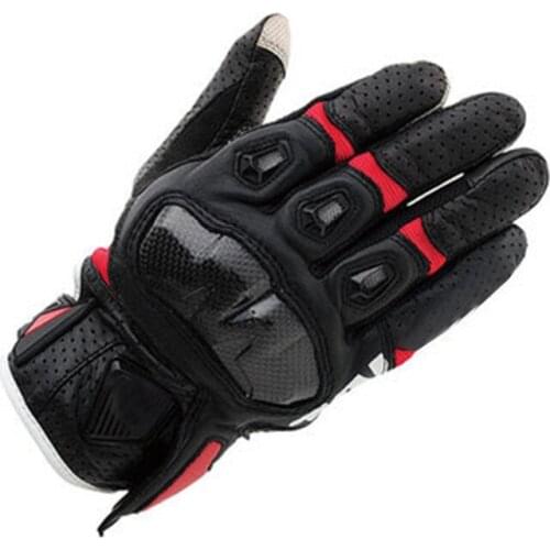 Motorcycle Gloves Carbon Fiber Light Breathable Safe Racing Off-Road Full-Finger With holes Wear-Resistant Anti-shock Waterproof