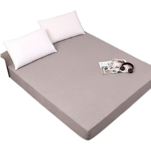 Solid Color Mattress Protector with Elastic White/black Mattress Cover Pad Baby Fitted Sheet Protection 56