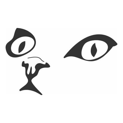 Distressing Staunch Cat Eyes Car Mural Unique Chic Eyes Car Decals Car The Whole Body Hot Selling FA683