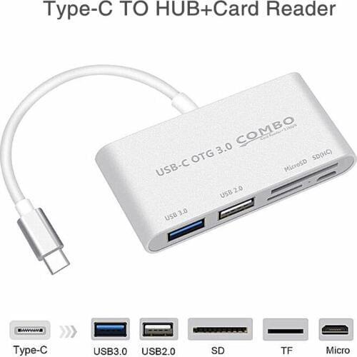 OTG COMBO USB3.1 Type-C Card Reader USB-C to USB3.0 USB2.0 SD TF Micro USB Multifunction Converter for Phone Computer