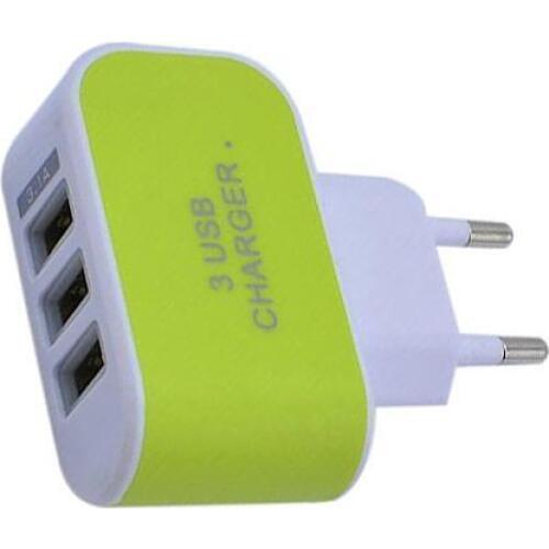 3.1A Triple USB Port Home Travel AC Charger Adapter For EU Plug with Indicator