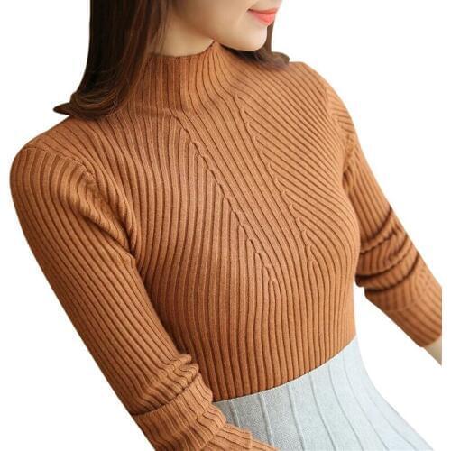 Turtleneck Sweater Women Fashion 2020 Autumn Winter Black Tops Women Knitted Pullovers Long Sleeve Jumper Pull Femme Clothing