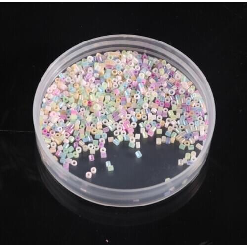 10g 2mm Cream Glass Beads Loose Beaded Beads For Clothes Sewing Embroidery Tassel Bead Chain Diy Accessories Crafts Supplies