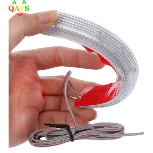 2PCS/pairSoft Flashing FPC Universal Yellow 9 SMD Amber Light Source Car Turn Signal Light Auto Rearview Mirror Indicator Lamp