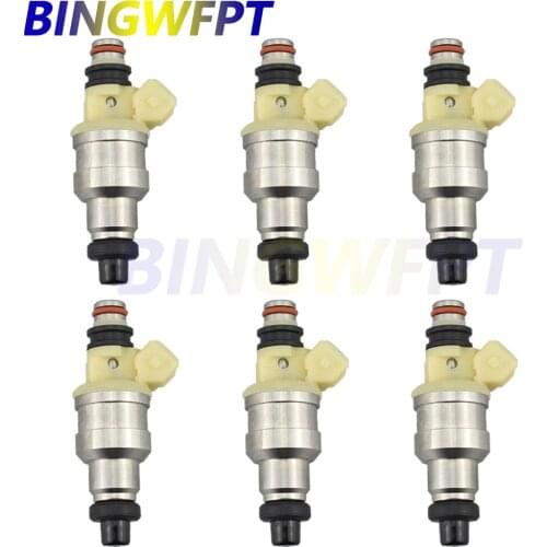 6X Fuel Injector 35310-32560 9250930001 Nozzles For Hyundai 91-95 Elantra Sonata 88-98 1.6L 1.8L 3.0L 3531032560