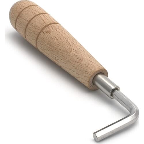 Wooden Handle Guitar Fingerboard Chord Adjustment Rod Hexagon 4MM Wrench Guitar Folk Classical Acoustic Instruments Accessories