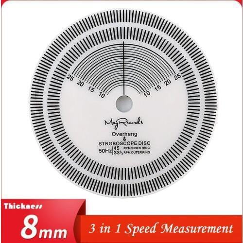 3 in 1 Speed measurement/Overhang /Record Clamp For Vinyl Record Player Phonograph Accessories
