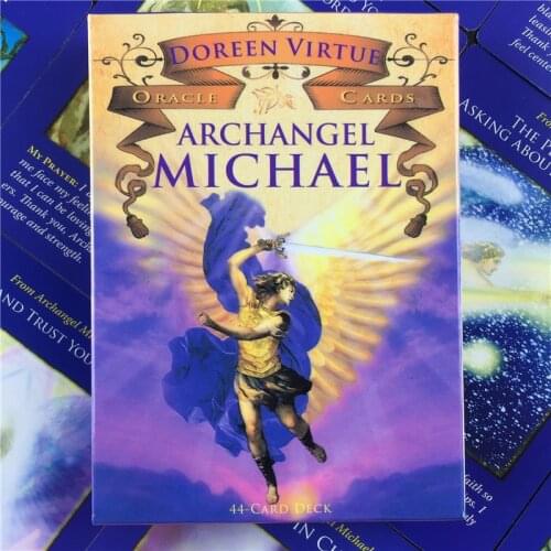 Archangel Michael Oracle Cards Deck Tarot Cards Durable Party Game Coated Card Paper Playing Card Board Games Entertainment