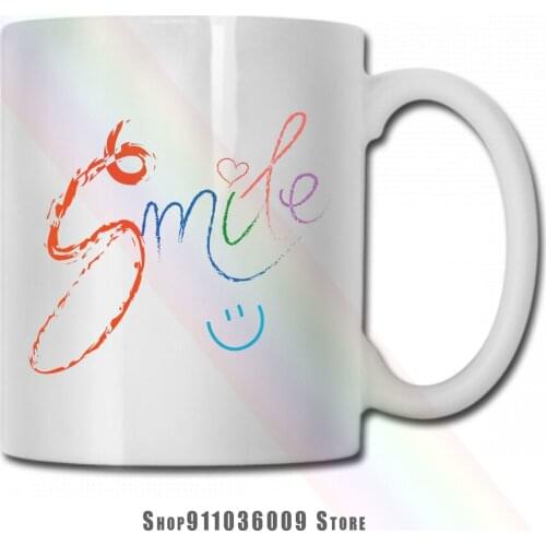 Smile mug cup tazas