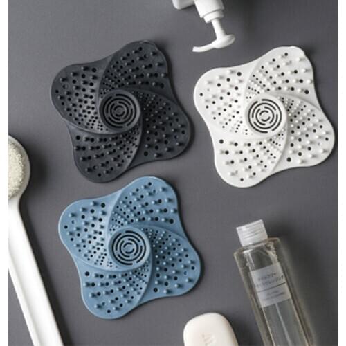 Kitchen Sink Filter Sewer Hair Filter Anti-blocking Square Suction Cup Floor Drain Cover Sink Strainer Bathroom Accessories