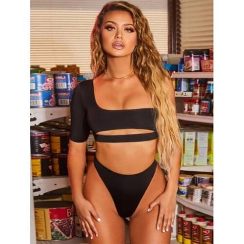 Swimsuit Sexy Women Solid Color Two Piece Bikini Set Femme Push Up Swimwear Biquini Bikinis 2021 Mujer Beachwear Bathing Suit