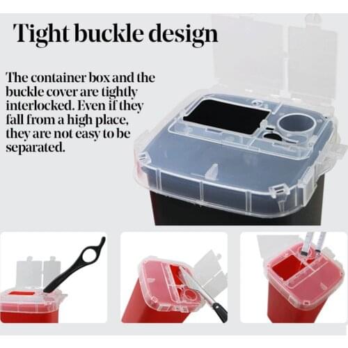 Razor Blade Disposal Case Trash Can Easy to Be Cleaned Disposable Blade Recycling Bin Box Disposable Blade Recycling Bin