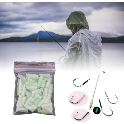 Black Plastic Small Fishing Heat Shrink Tubes Exquisite Durable Wear Resistant Durable Rig Shrinkable Tube Tool for Fishing Hook