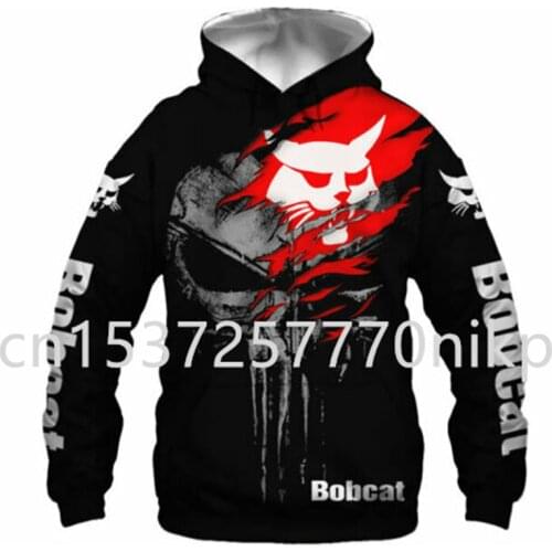 2021 New Bobcat Brand Mens Hoodie 3D Anime Sweatshirt High Quality Harajuku Oversized Hoodie Hip Hop Mens Clothes Streetwear