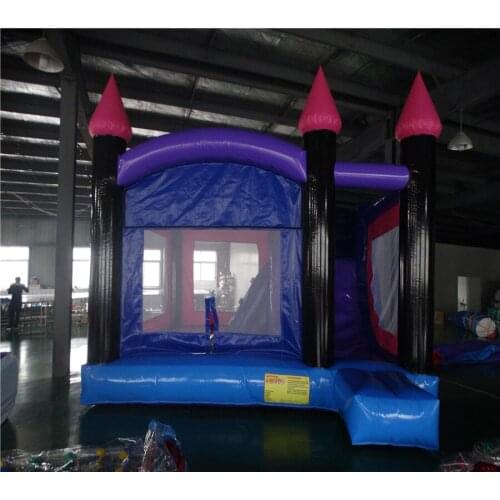 Customized PVC Material inflatable bouncer castle trampoline jumping house with slide