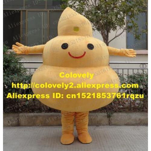 Disgusting Brown Excrement Feces Shit Stool Bowels Faeces Mascot Costume Cartoon Character Mascotte Adult Small Eyes No.9879 FS