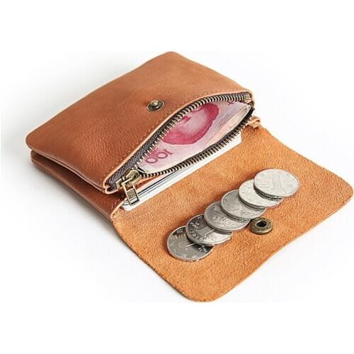 PNDME high quality top layer cowhide small coin purses vintage simple luxury genuine leather casual mini credit card purse