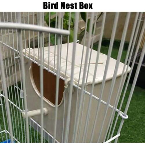 Bird Cage Bird Parrot House Mount Nesting Plastic Parakeet House Breeding Mating For Budgie Love Cockatiel Decoration Supplies