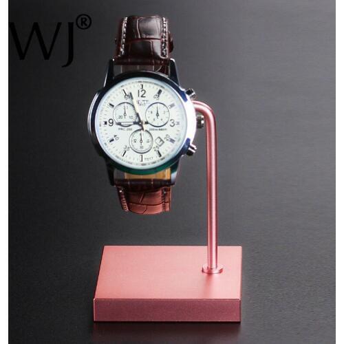 Retailer Dealer Metal Jewelry Watch Display Stand with Acrylic Wrist Watch Storage Holder Rose-gold / Black Rack Table Organizer