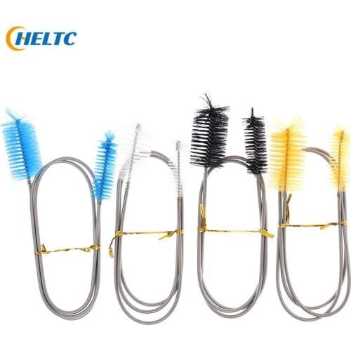 90cm Stainless Steel Tube Cleaning Brush Single End Flexible Aquarium Fish Tank Filter Pump Hose Pipe Brushes Cleaning Tool