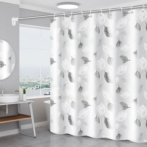 Modern Shower Curtain PEVA 3D Waterproof Hook Mildew Proof Curtains Translucent Bath Curtain Home Waterproof Toilet Door Curtain
