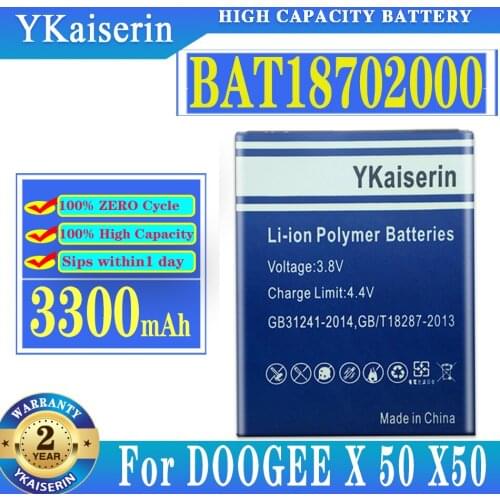 YKaiserin DOOGEE X50 Phone Batteries China