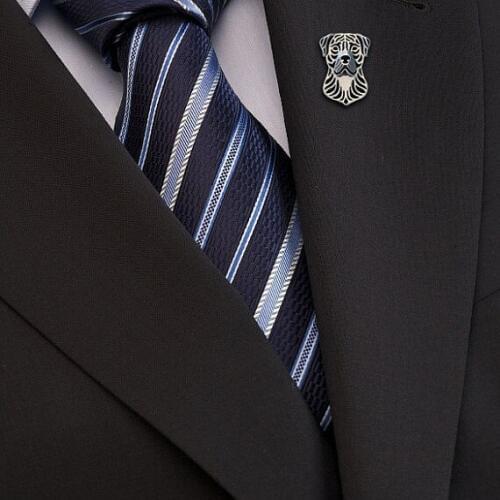 Perro de presa canario brooch for man and women silver plated brooch animal fashion jewelry