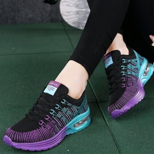 Women sneaker 2020 outdoor breathable couple running shoes damping mixed color shoes woman fashion sports women running shoes