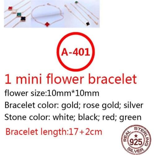 A401 10mm New 925 sterling silver bracelet high-end fashion romantic clover bracelet jewelry fashion wild jewelry hot