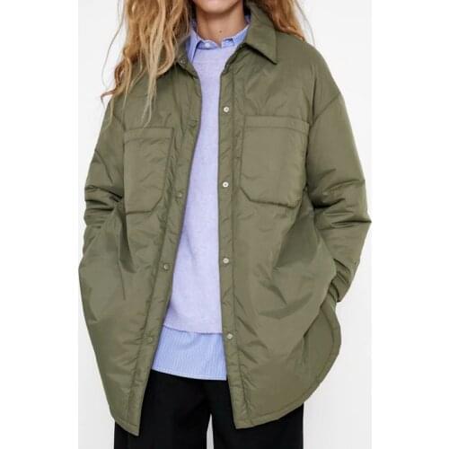 Winter Women Jacket Casual Loose Thin Parkas Coat Ladies Elegant Loose Warm Outerwear Vintage Long Sleeve Oversized Coat Female